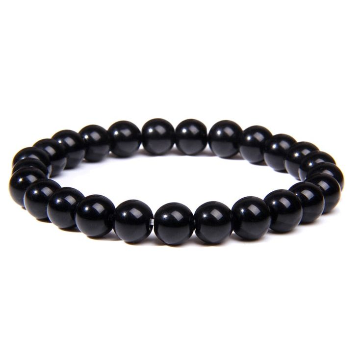 Black Bead Bracelet