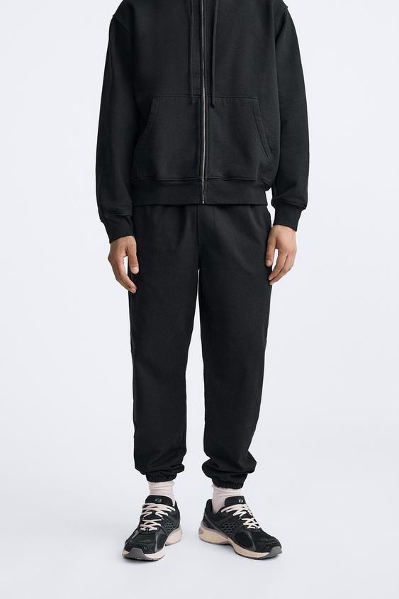 Heavy Weight Jogger Trousers - Black