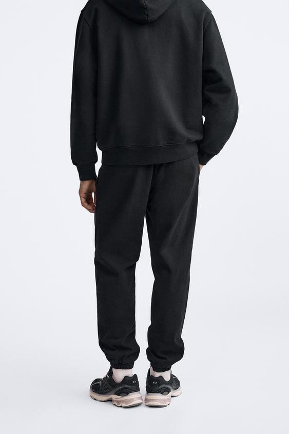 Heavy Weight Jogger Trousers - Black