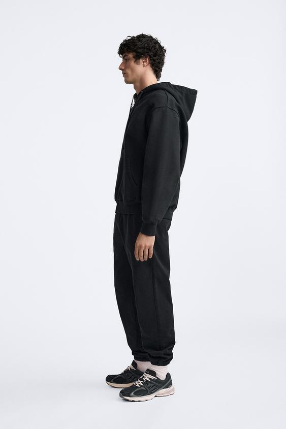 Heavy Weight Jogger Trousers - Black