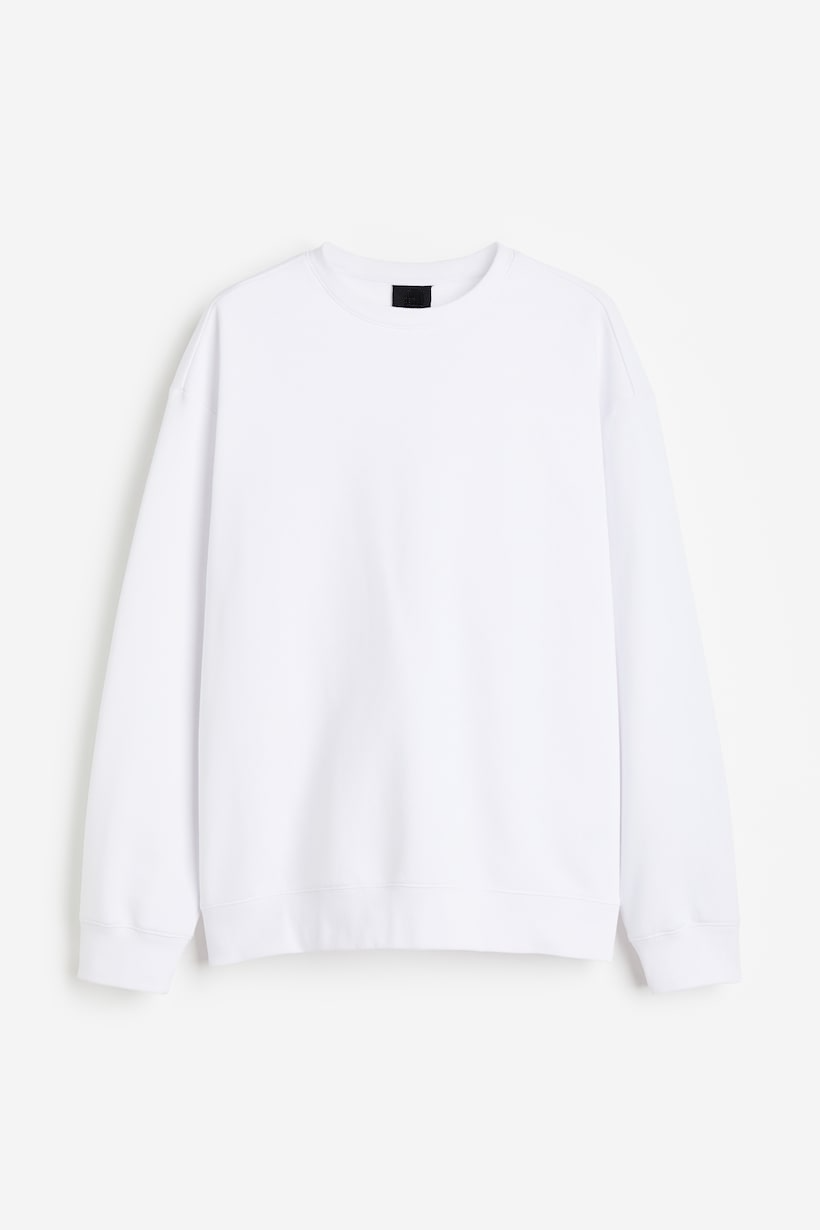 Loose Fit Sweatshirt - White