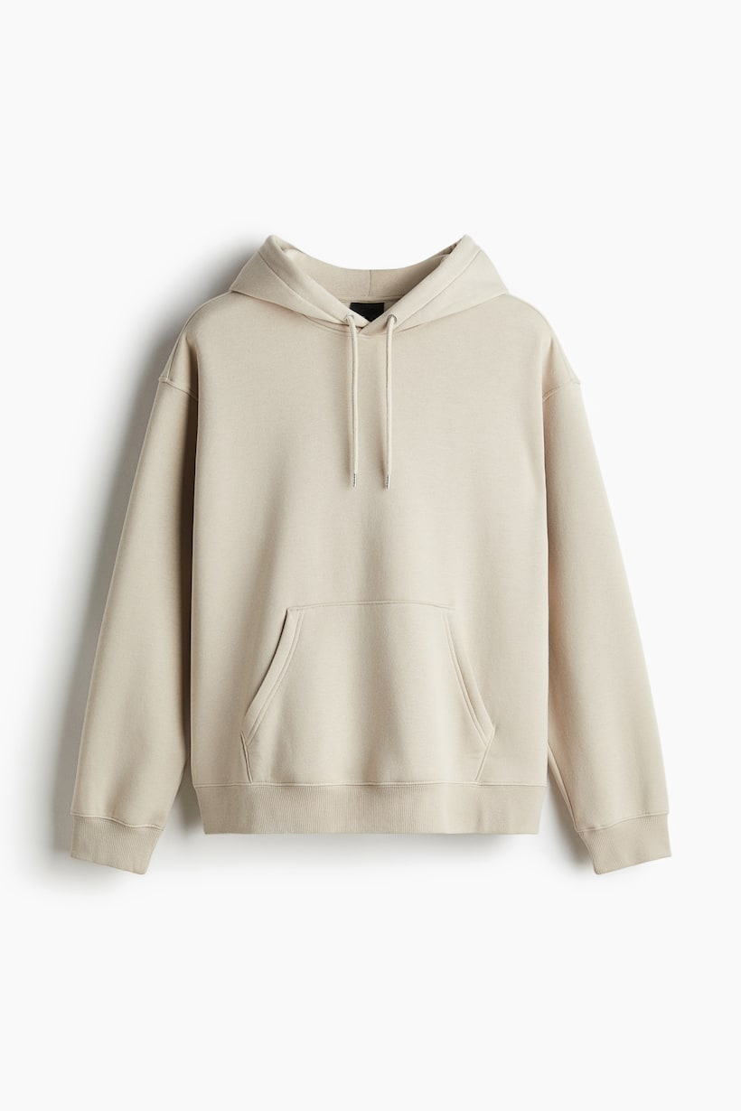 Basic Loose Fit Hoodie - Khaki