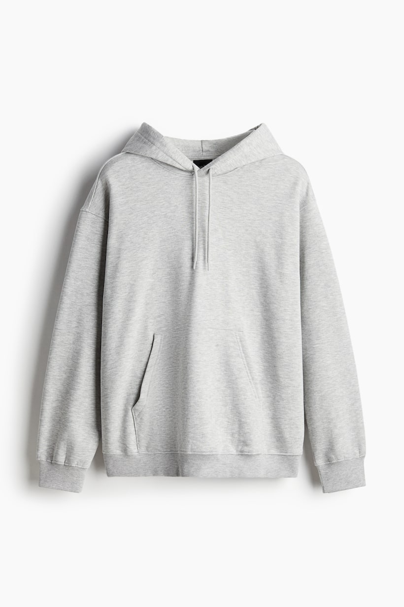 Basic Loose Fit Hoodie - Grey