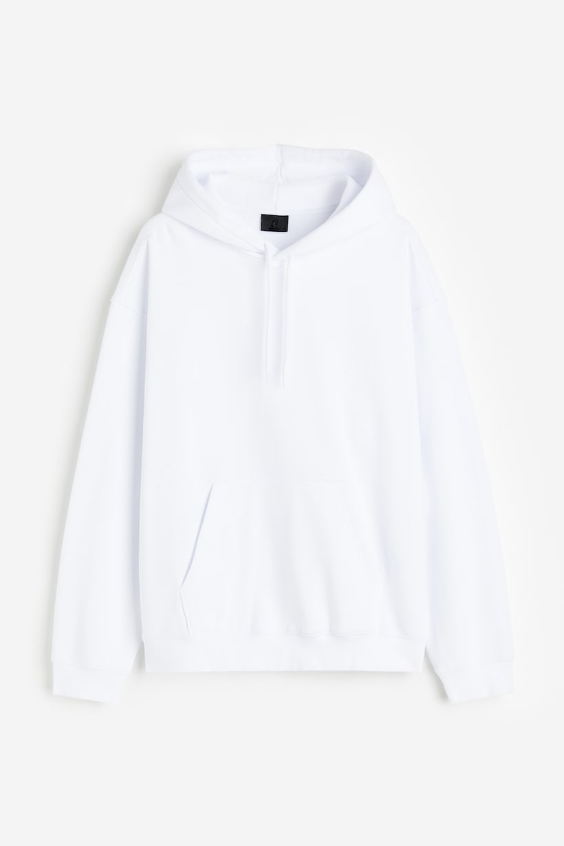 Basic Loose Fit Hoodie - White