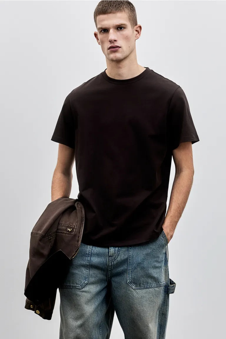 Regular Fit T-shirt - Dark Brown