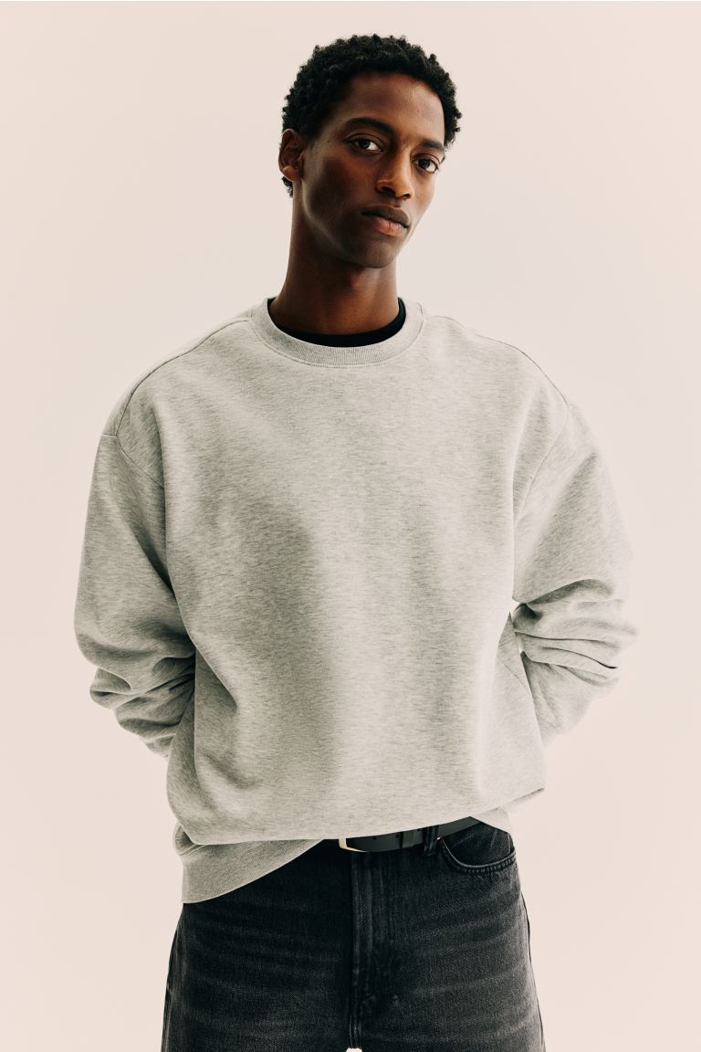 Loose Fit Sweatshirt - Grey