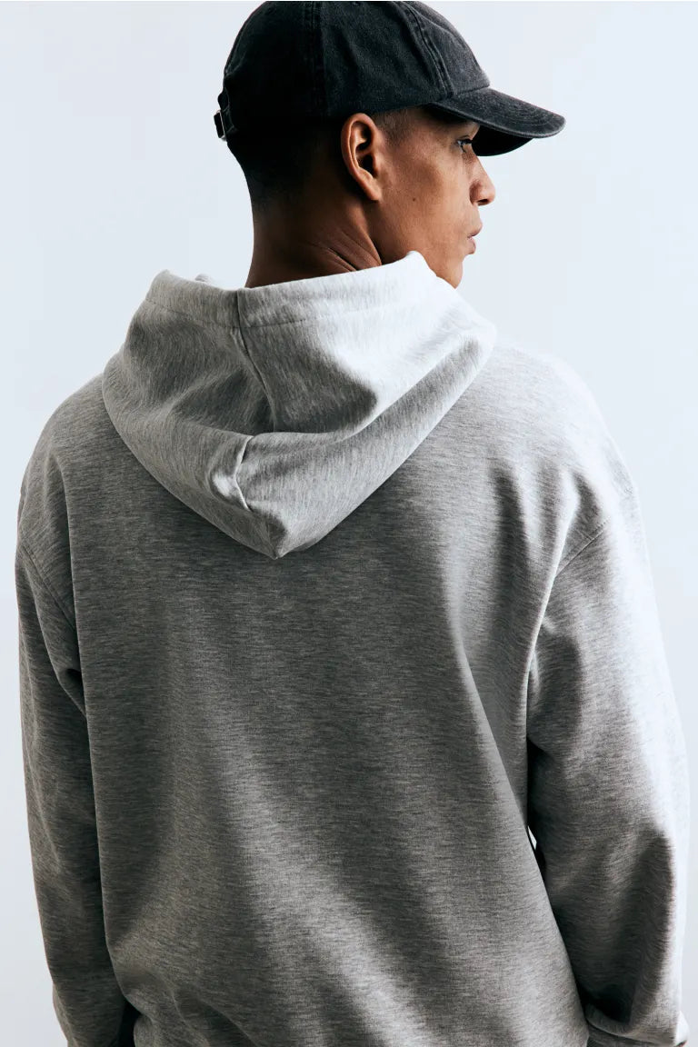 Basic Loose Fit Hoodie - Grey